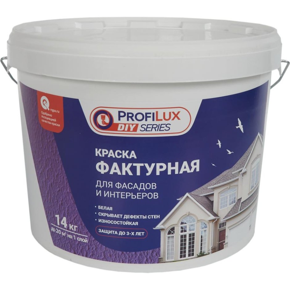 Краска фактурная для фасадов и интерьеров Profilux 14 кг