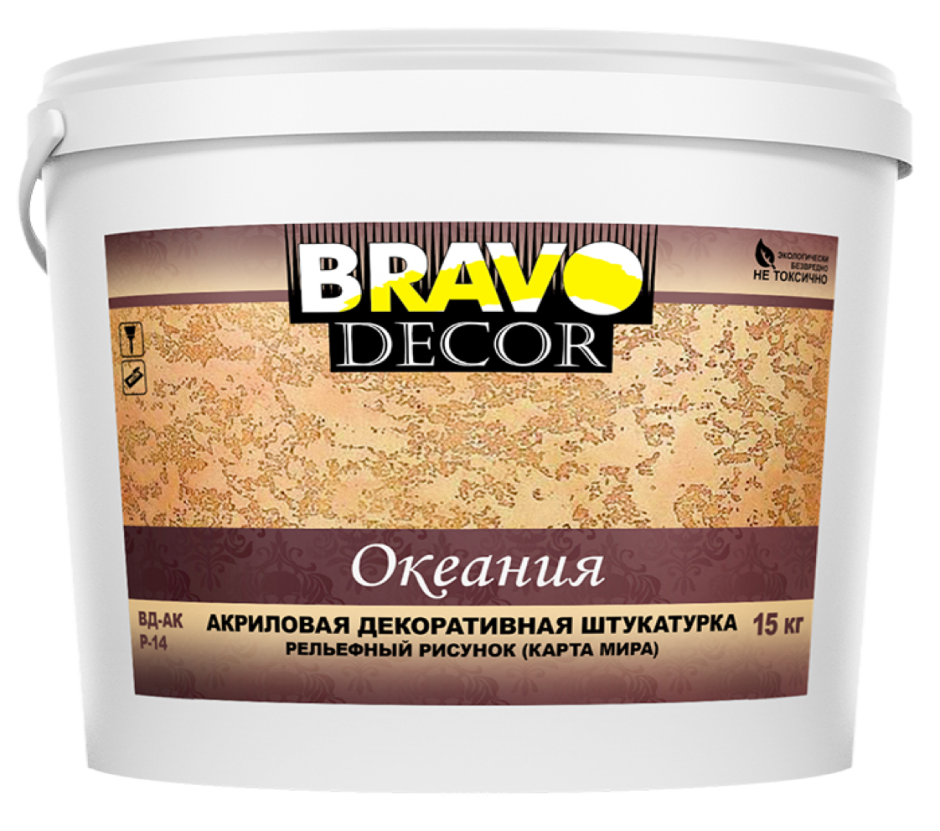 Мелкофактурная акриловая краска Bravo Decor эффект