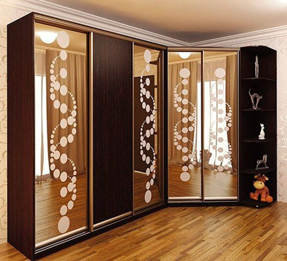 Современные угловые шкафы купе