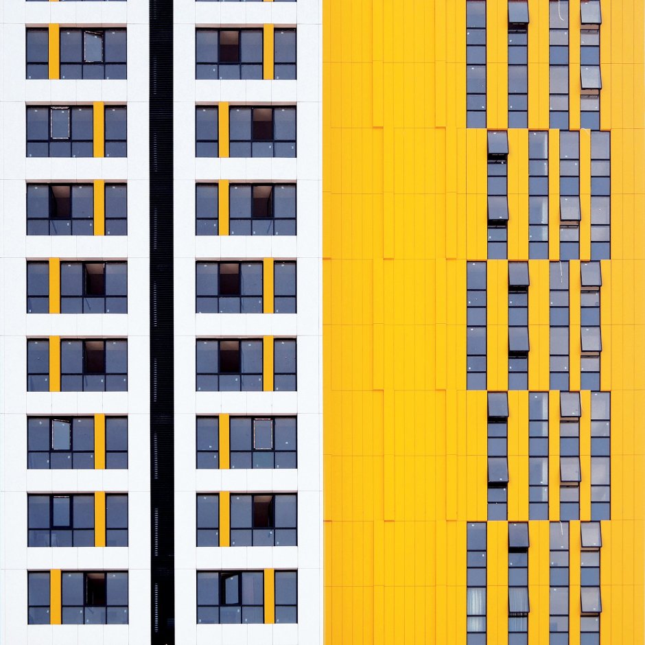 Фасады многоэтажных жилых домов