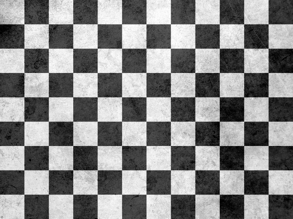 Чёрно-белая плитка шахматная