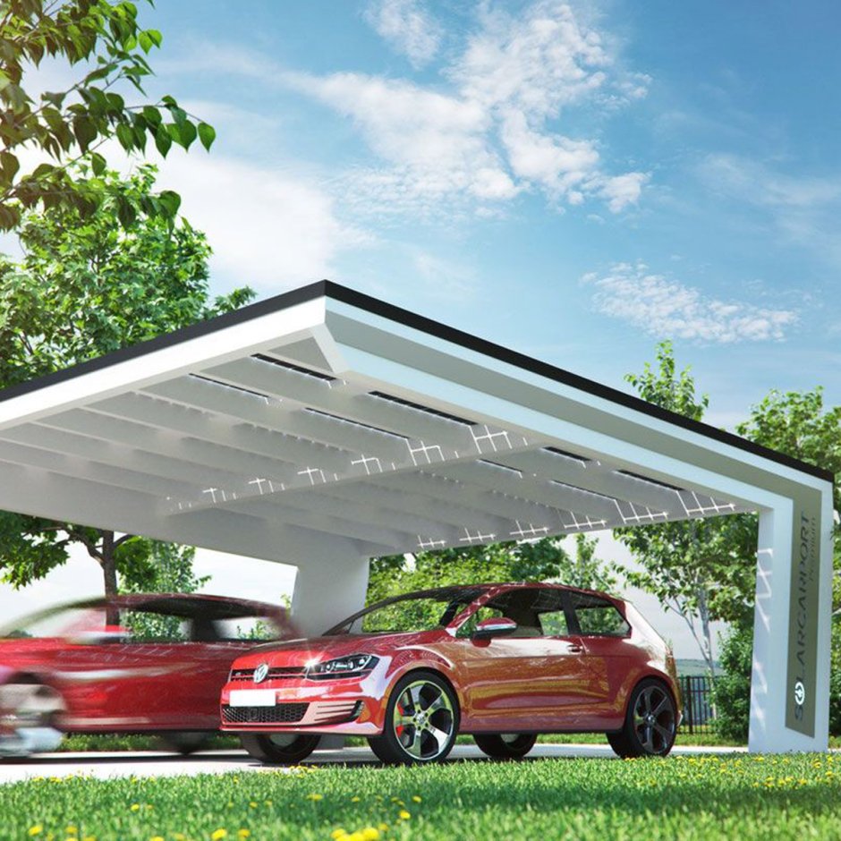 Carport aus Metall