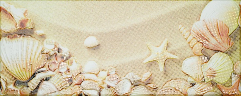 Атем Yalta 1 Seashells бежевый 200*500 плитка облицовочная