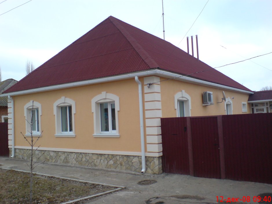 Фасад из шифера