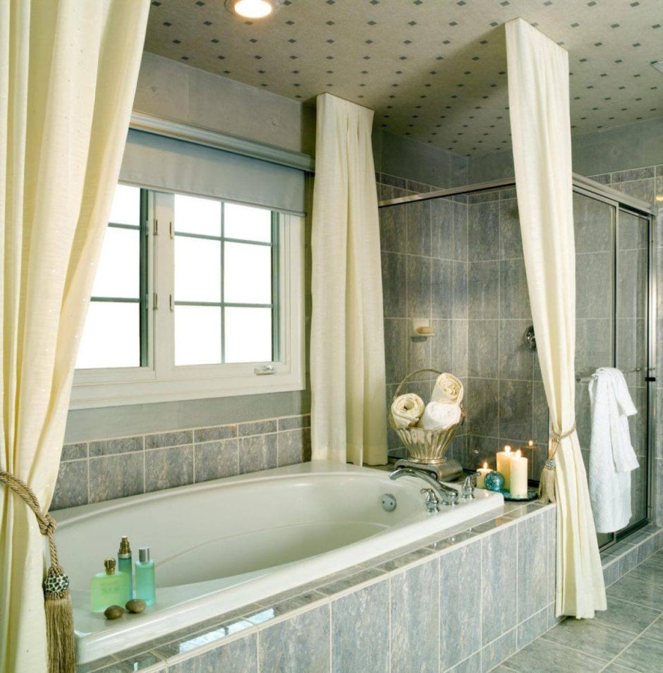 Красивые шторки для ванной