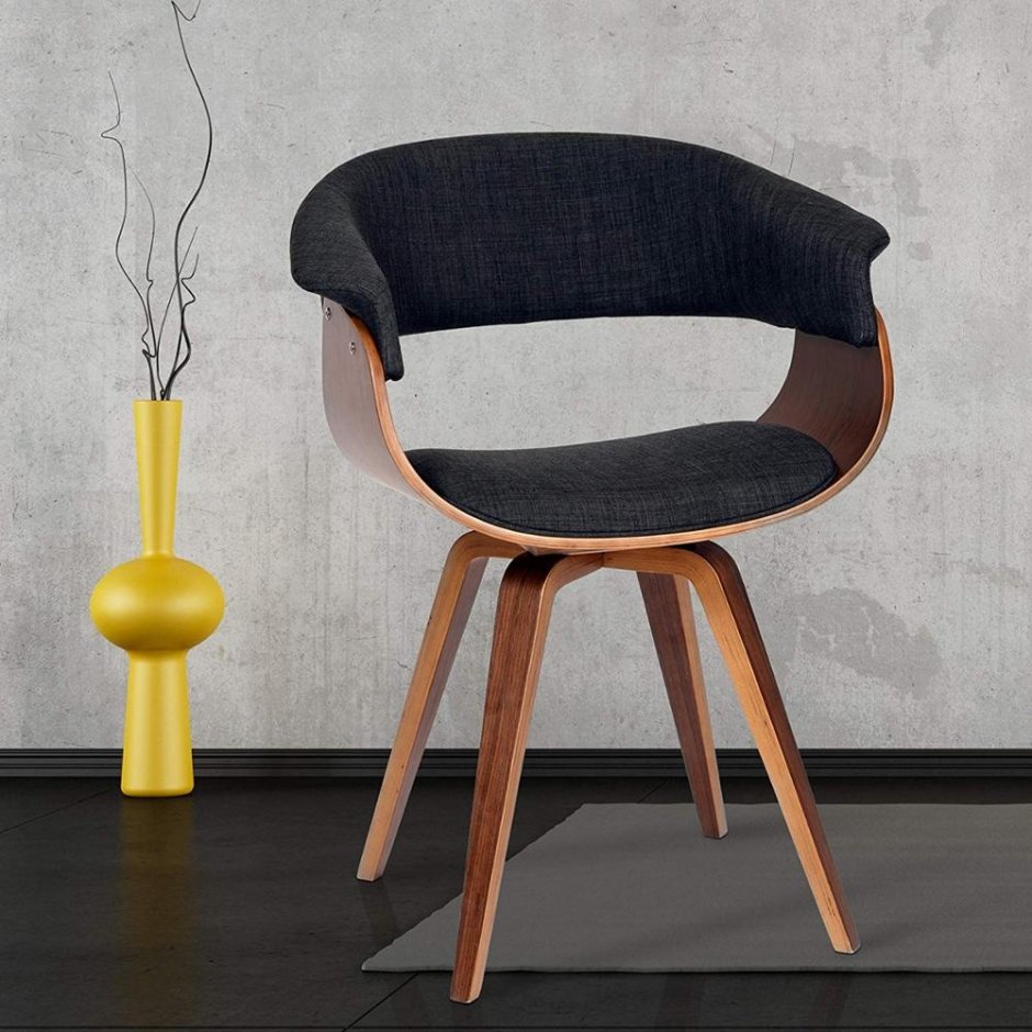 Artiss Miguel Charcoal Wooden Fabric Dining Chair 3д