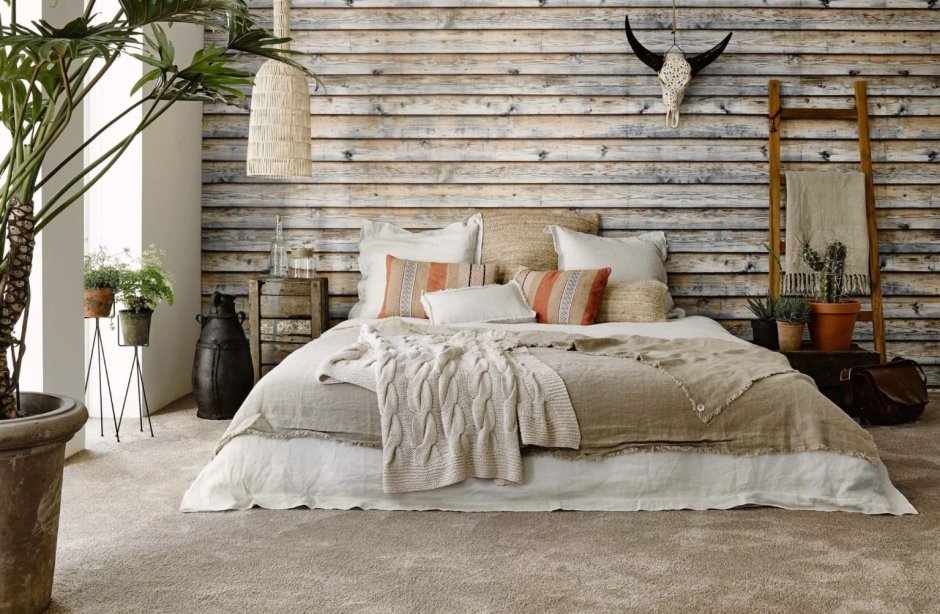 Rustic Wood Decor спальня