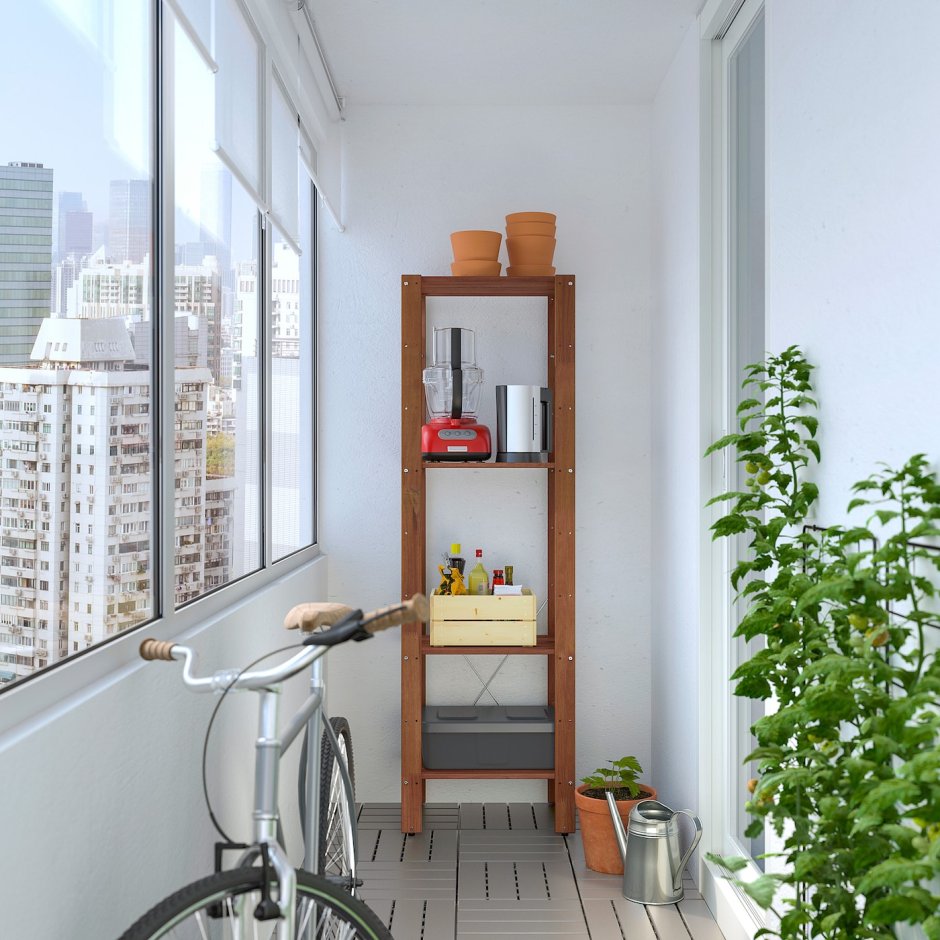 Стеллаж на балкон ikea