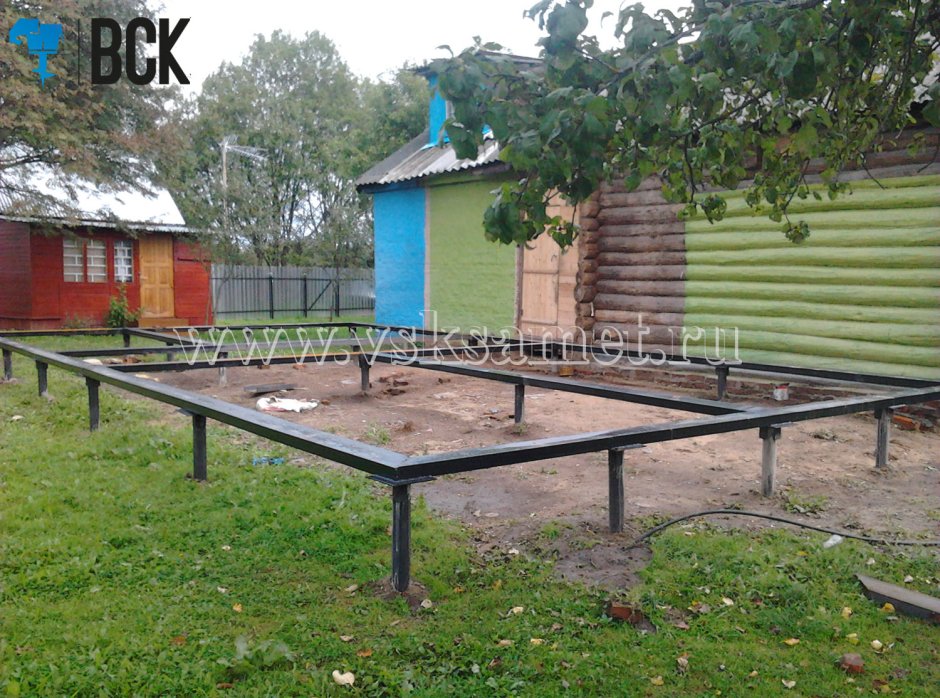 Винтовой фундамент для пристройки