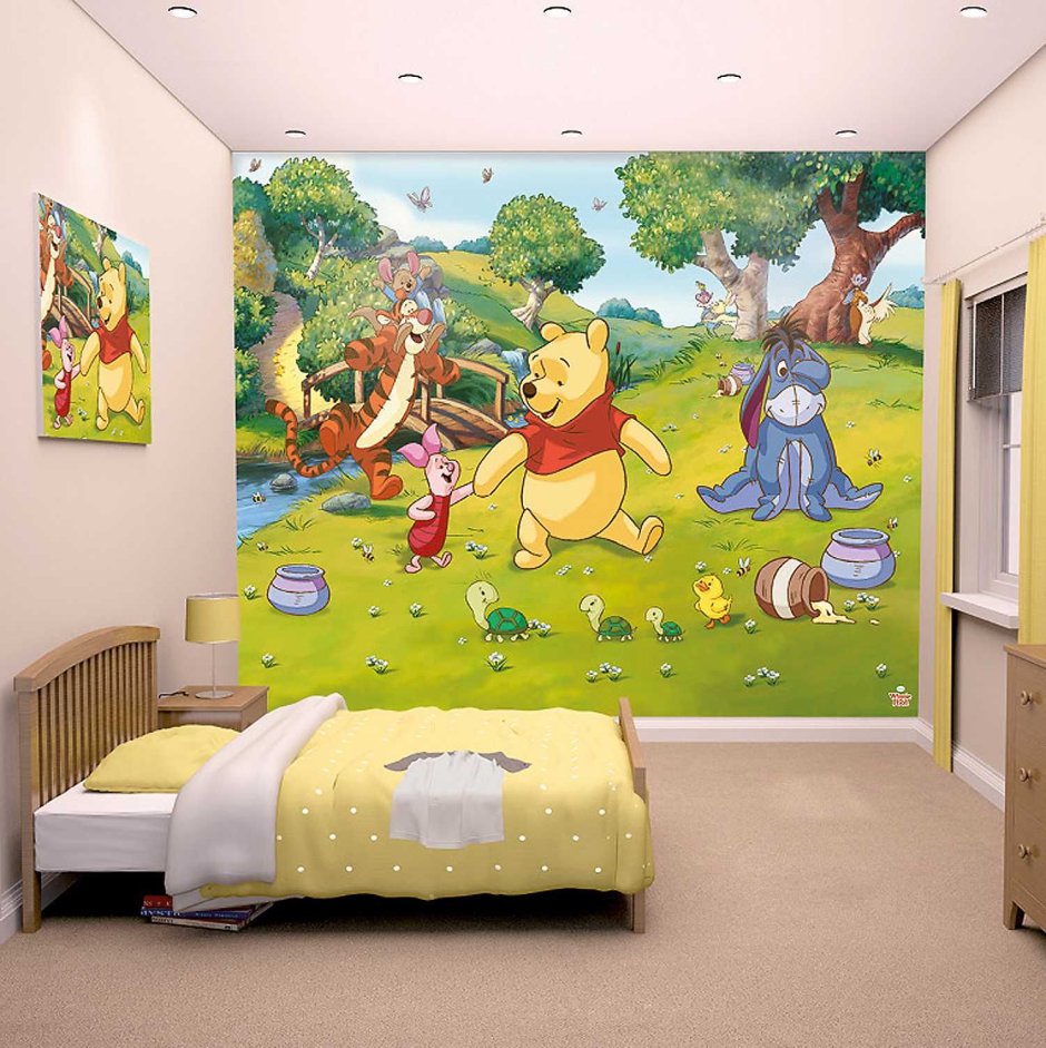 Детская комната в стиле Винни пуха