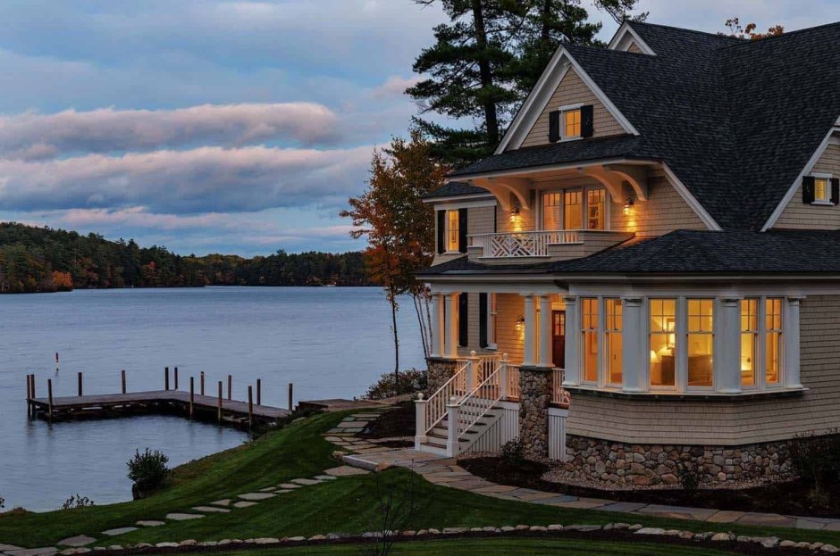 Дом на берегу озера Нью Гемпшир