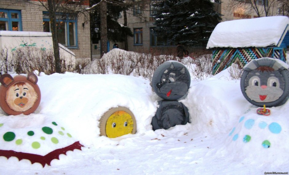 Конкурс зимних участков в детском саду