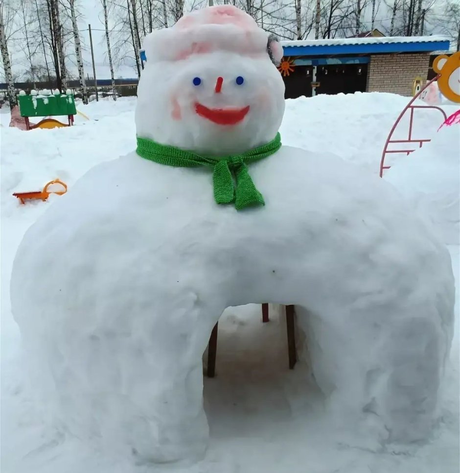 Конкурс снеговиков в детском саду