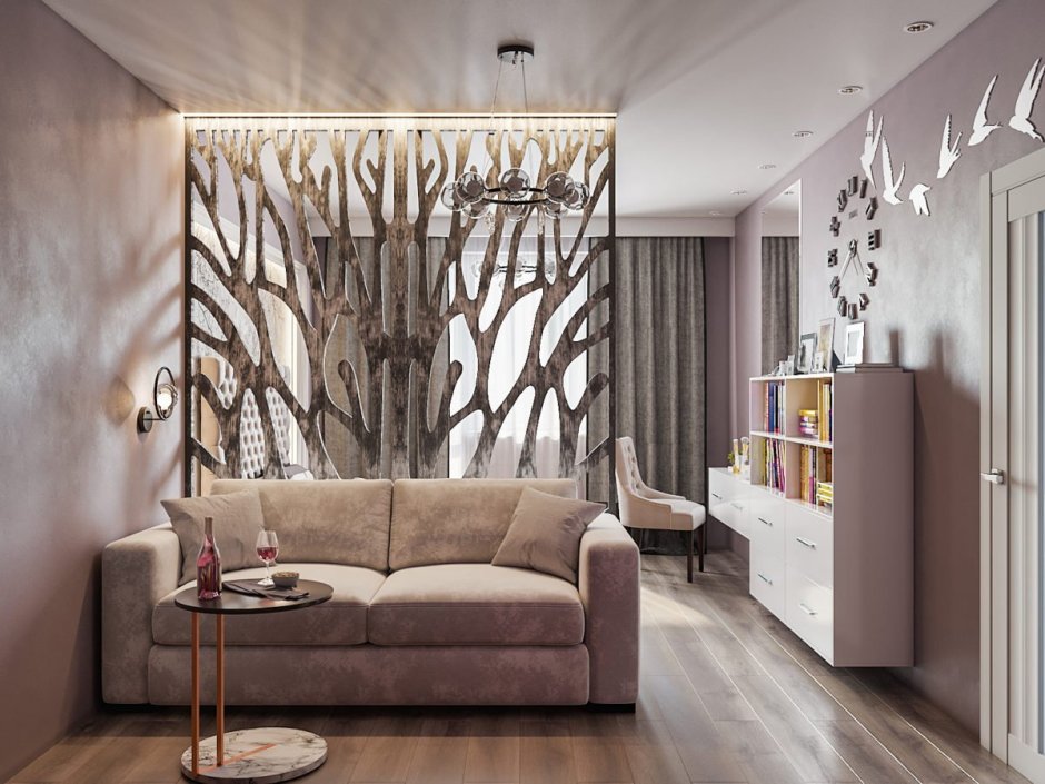 Стильные перегородки для зонирования пространства