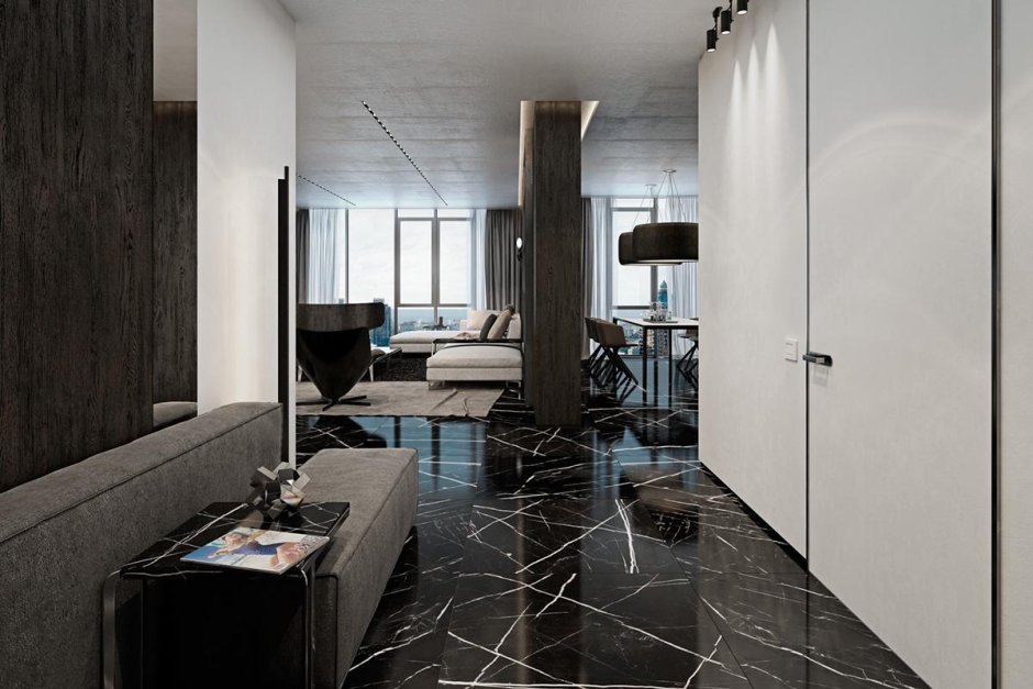 Nero Marquina Marble Interior