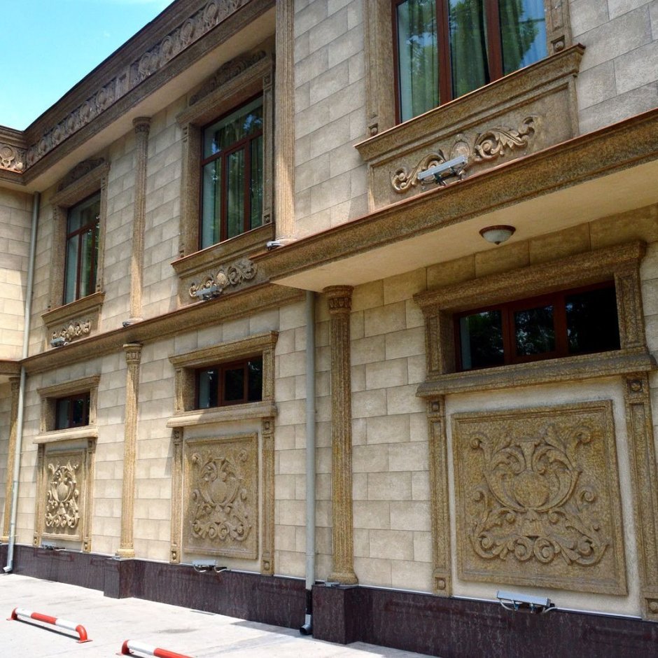 Травертин фасад Узбекистан Самарканд