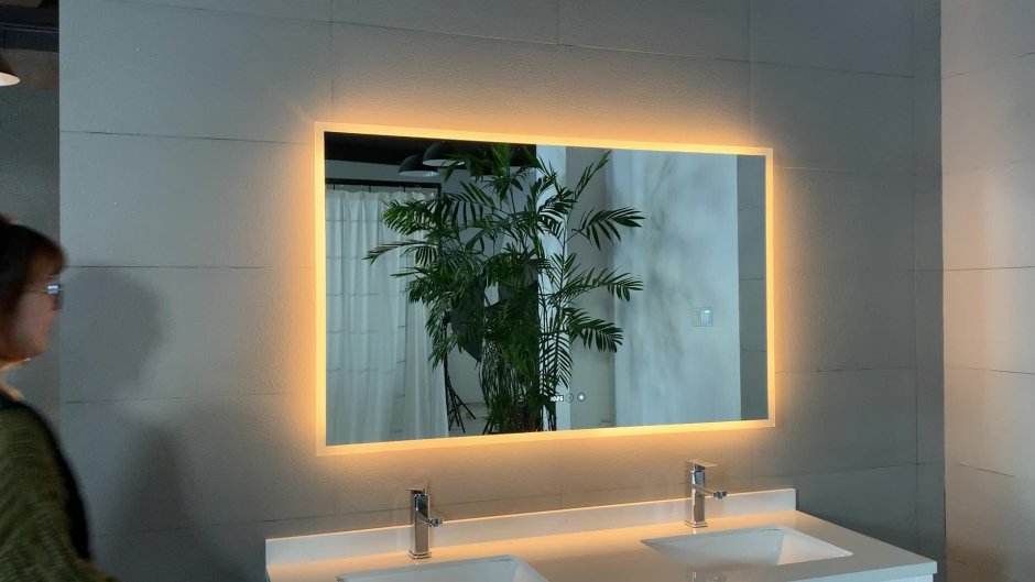 Зеркало "Style White led" d-600 со скрытой подсветкой