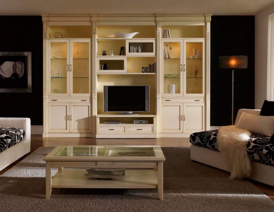 Мебель в гостиную современная классика