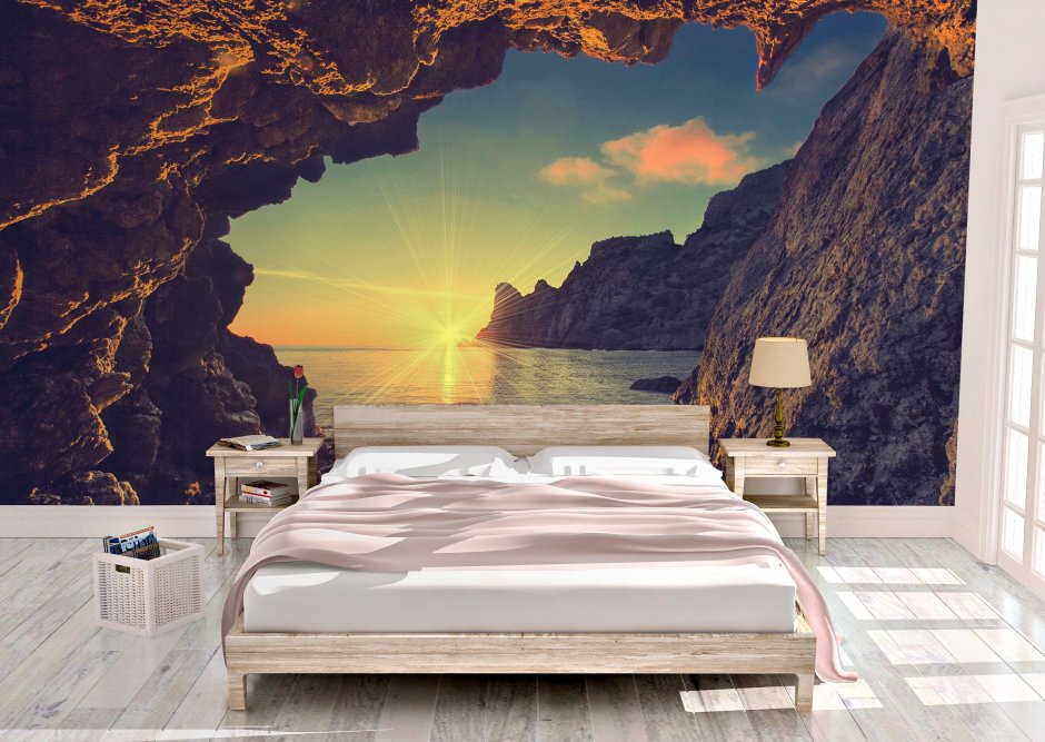 Роспись стен в спальне