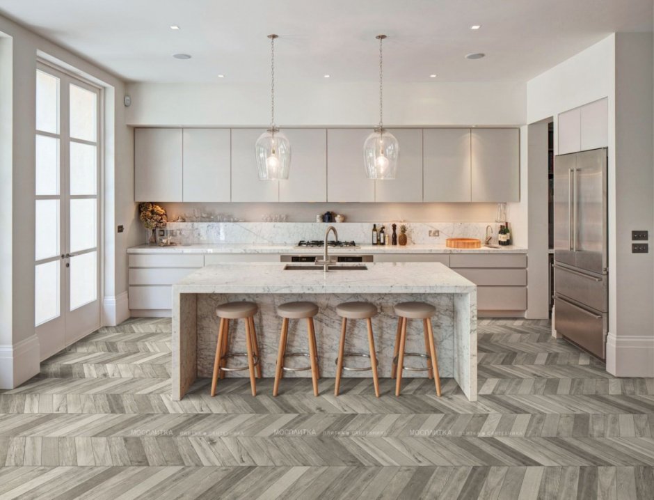 Керамогранит Marazzi Treverksoul Brown Chevron 11х54