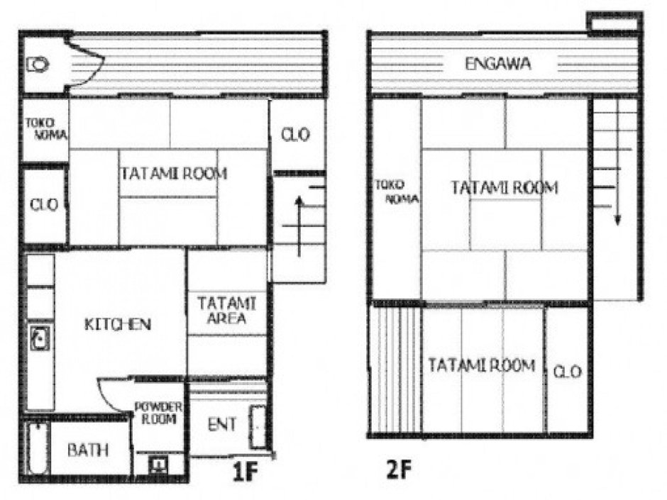 План традиционного японского дома