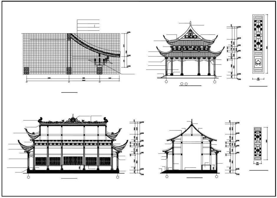 Архитектура древнего Китая чертежи