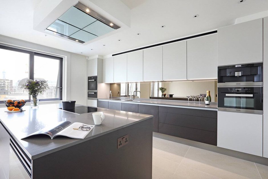 Современные кухни прямые 4 метра