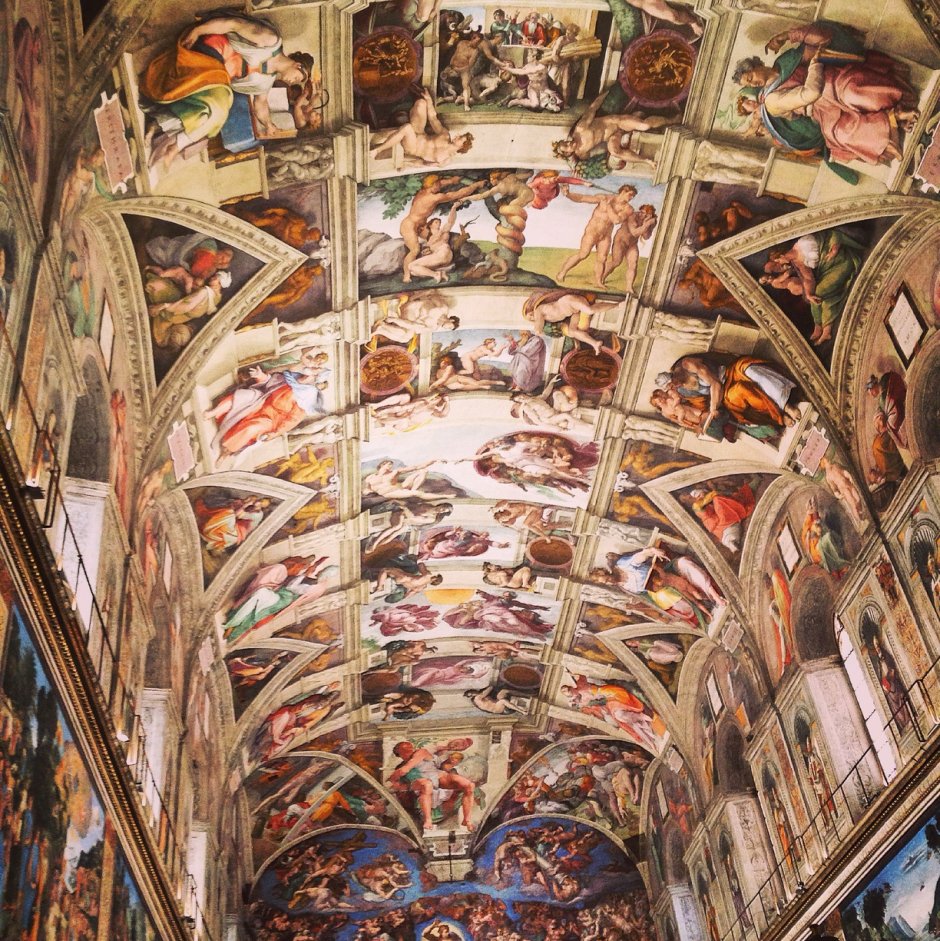 Роспись свода Сикстинской капеллы Микеланджело