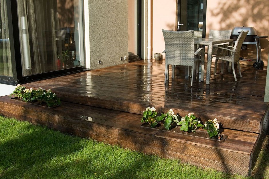 Пол на веранде