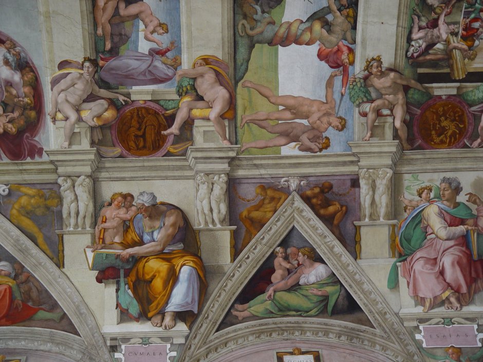 Микеланджело роспись Сикстинской капеллы