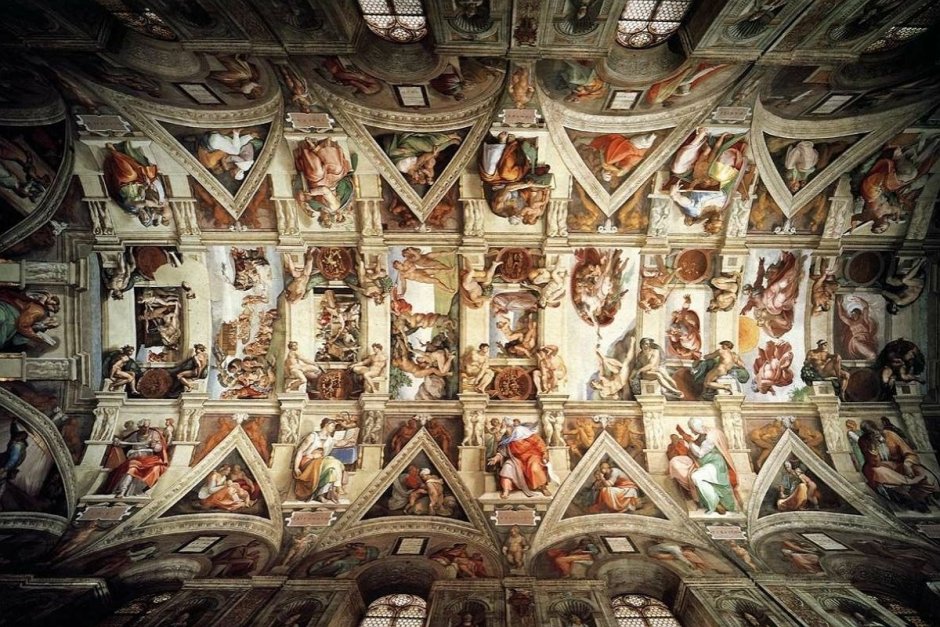Роспись свода Сикстинской капеллы. 1508—1512. Ватикан.
