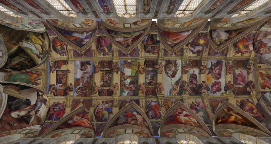 Микеланджело плафон Сикстинской капеллы