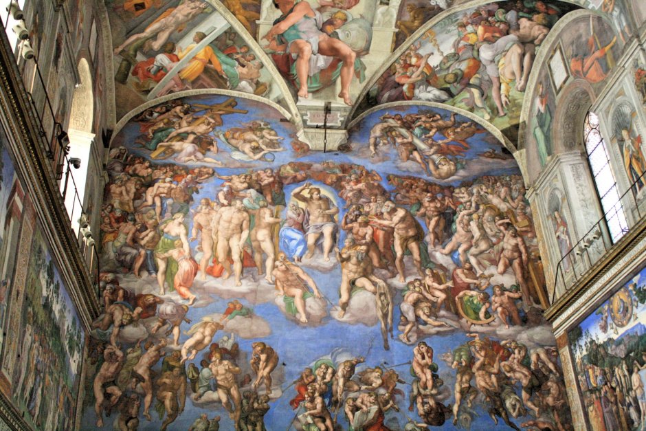 Микеланджело роспись Сикстинской капеллы