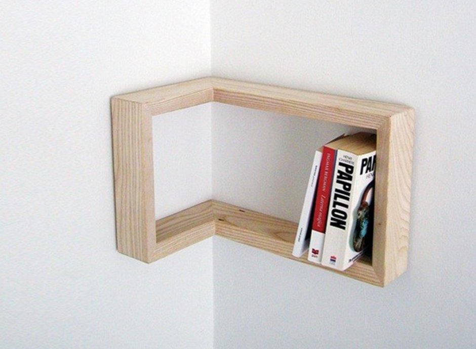 Полка "Wall Shelf-s (bas WL-001)" белая