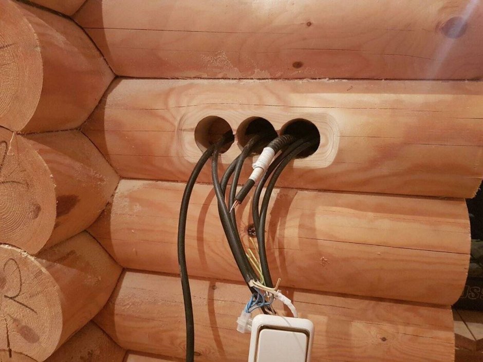 Проводка в деревянном доме