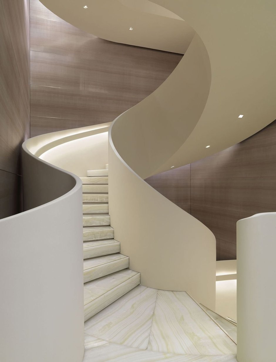 Изогнутые стены в интерьере