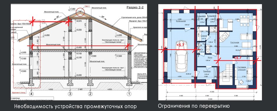 Развертка стен обмерный чертеж