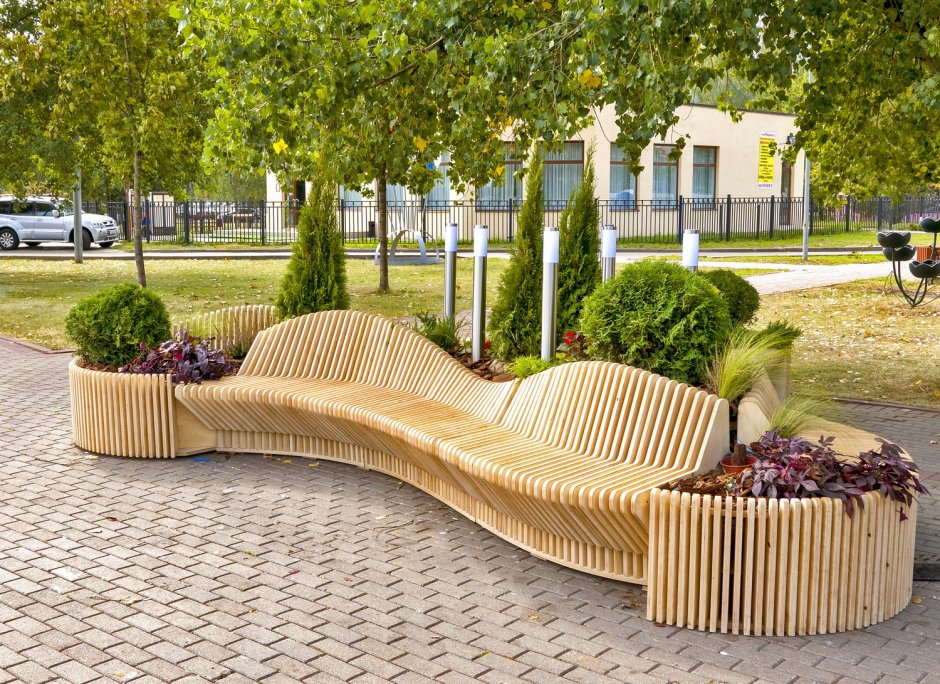 Уличная скамейка Bench bch150 скамья МАФ Маркет