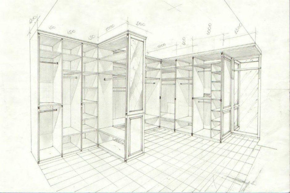 Эскизы корпусной мебели