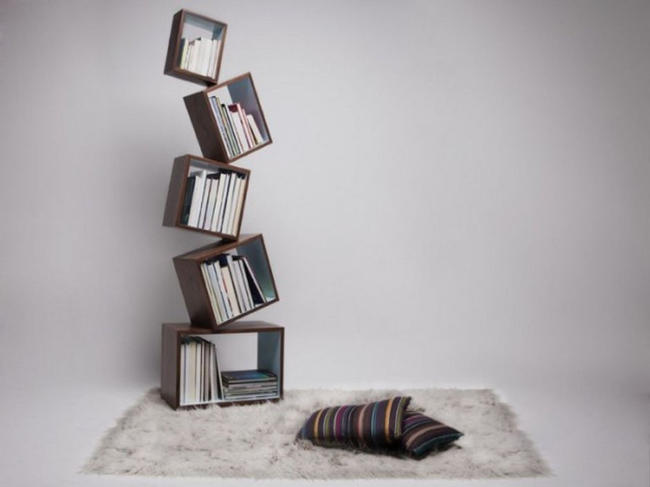 Необычные книжные полки