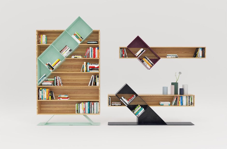Необычные книжные стеллажи