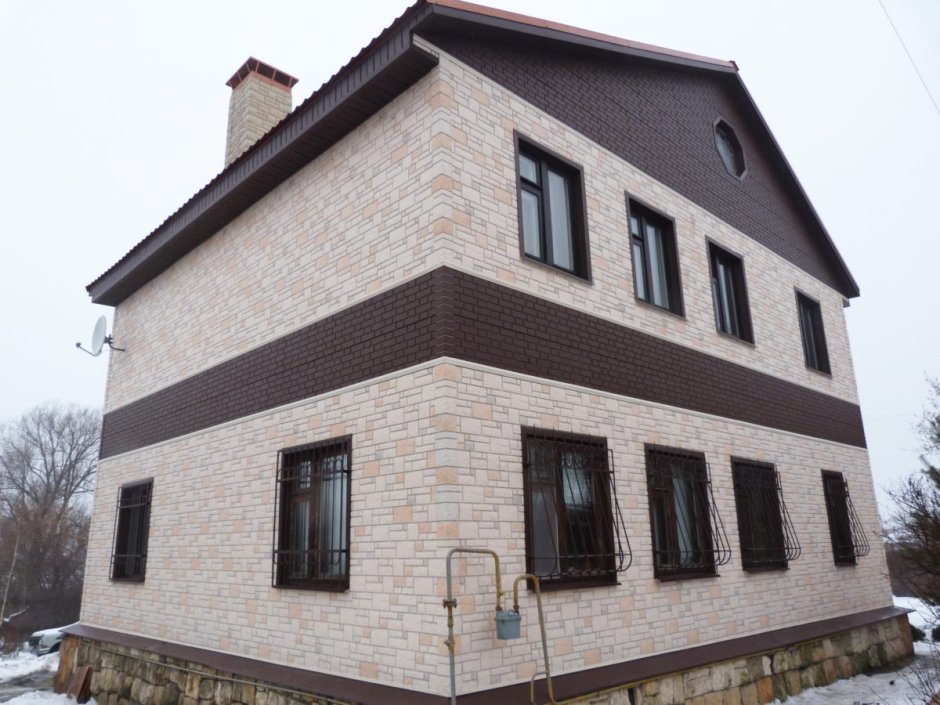 Фасадная панель Docke Burg льняной