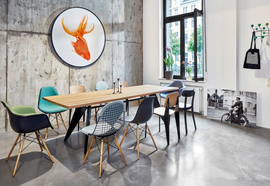 Стул Eames DSW В интерьере