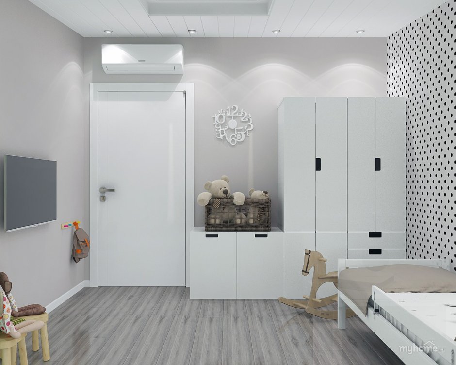 Минималистическая прихожая ikea