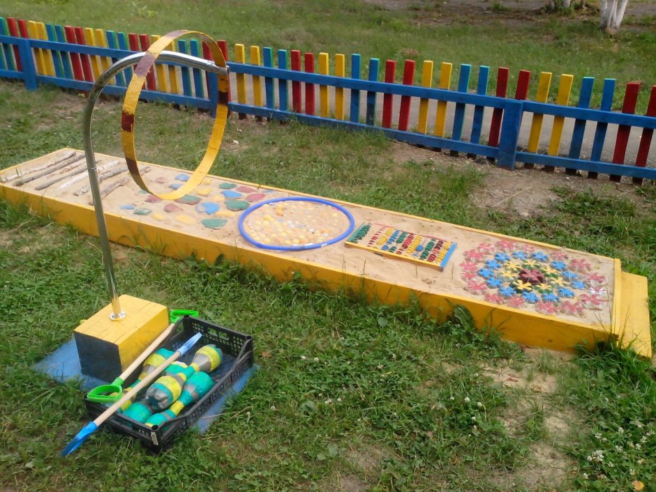 Оформление детской площадки в садике
