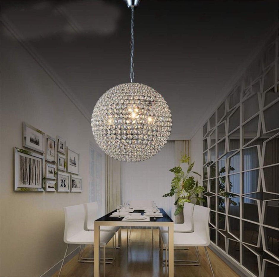 Люстра led Round Crystal Chandelier