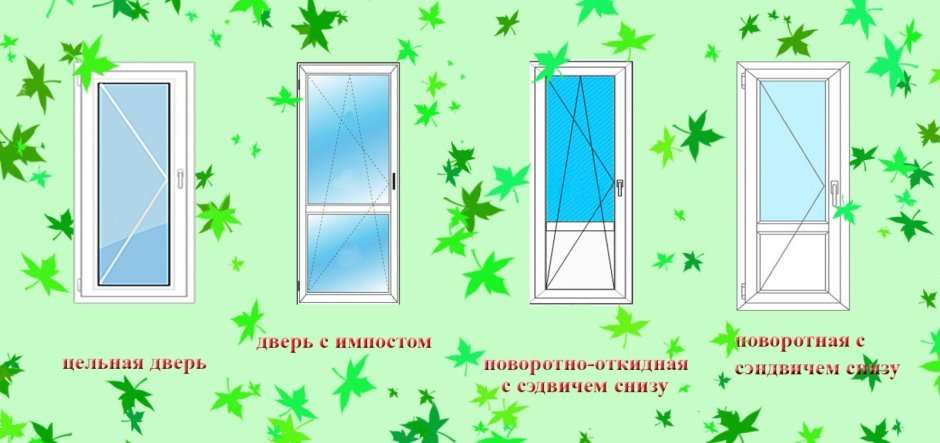 Импост на пластиковой двери