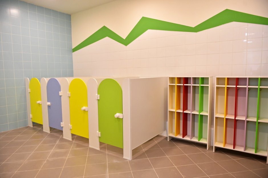 Дизайн туалета в детском саду