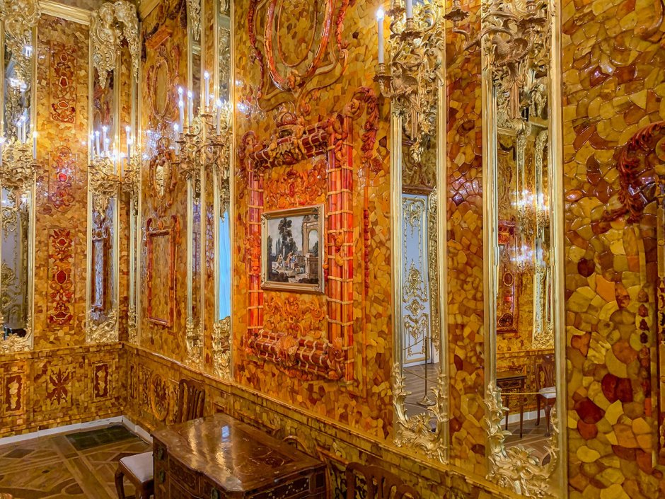 Флорентийская мозаика янтарной комнаты