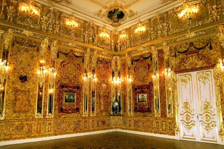 Екатерининский дворец Янтарная комната флорентийская мозаика